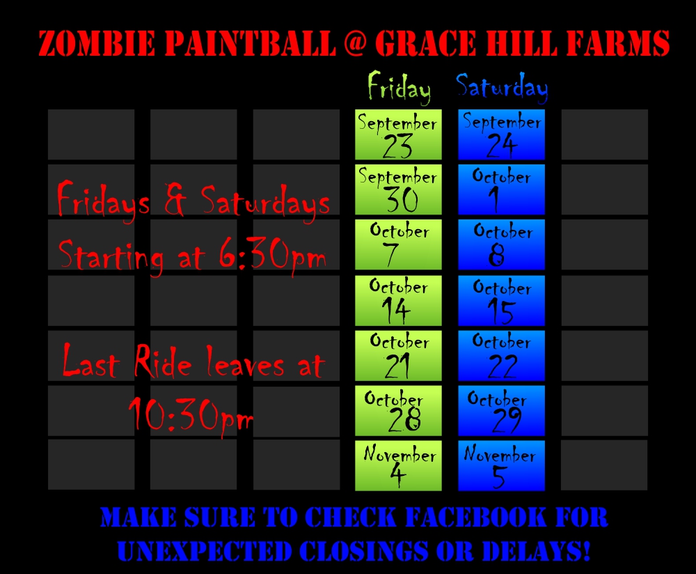 Zombie Paintball Grace Hill Farms Athens, AL